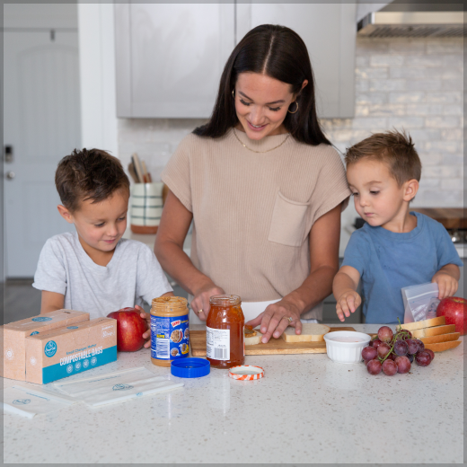 Zip-lock and 3-gallon trash liners